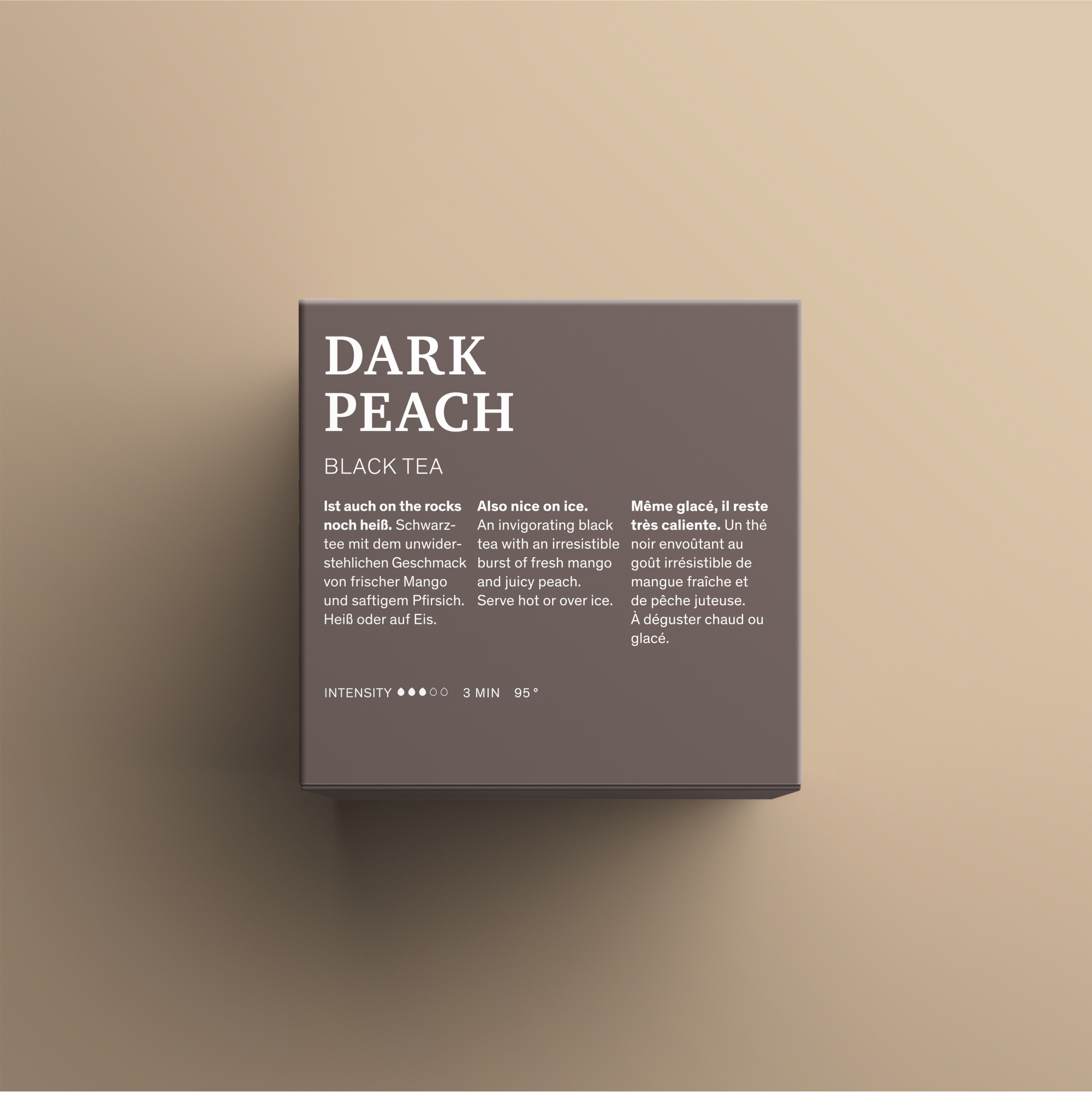 Dark Peach Teeverpackung R&uuml;ckseite