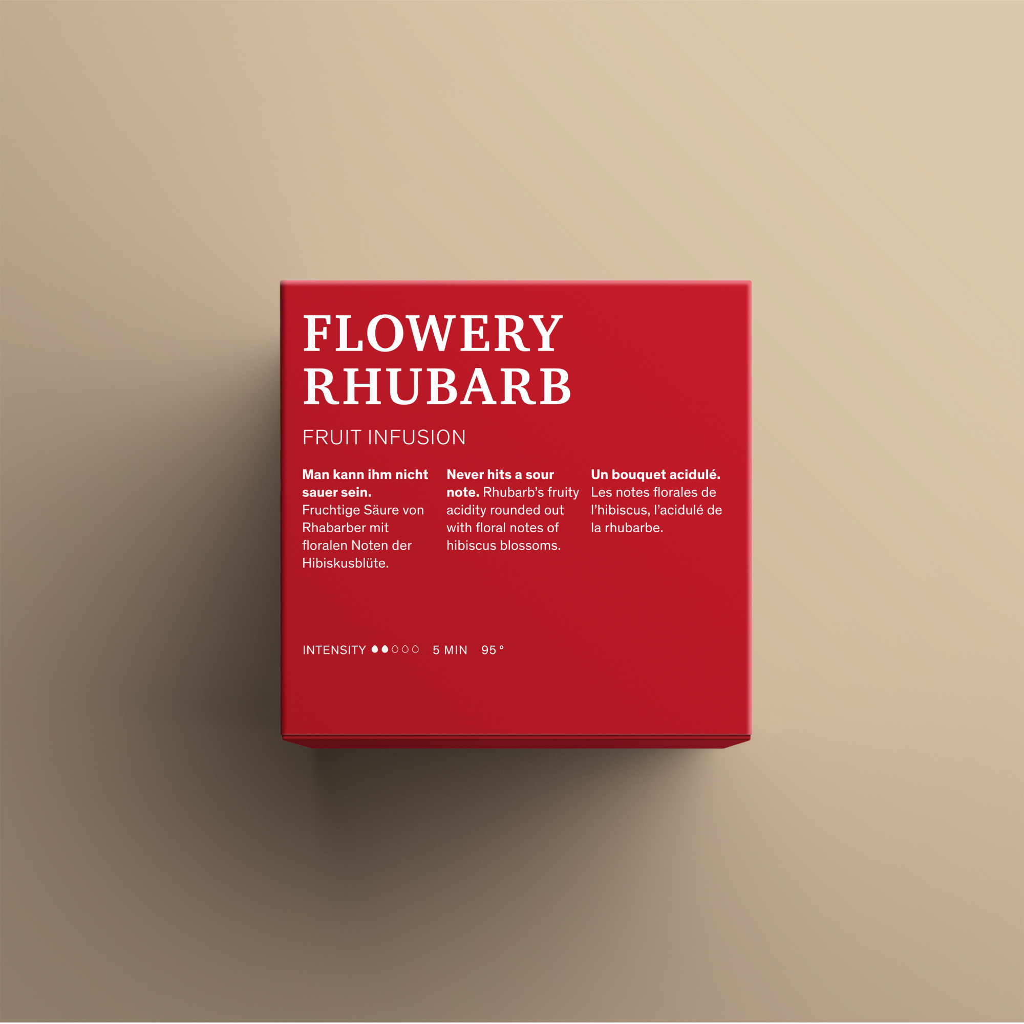 Flowery Rhubarb Teeverpackung R&uuml;ckseite