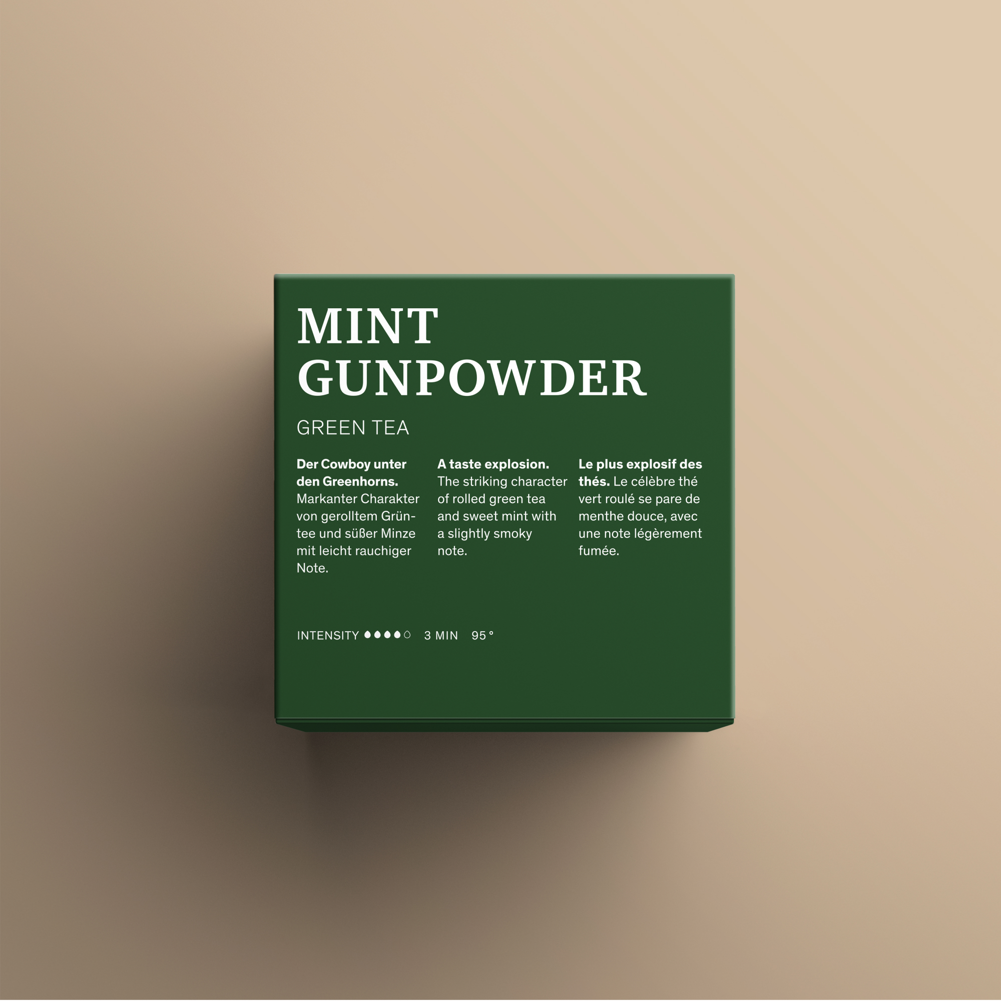 Mint Gunpowder Teeverpackung R&uuml;ckseite