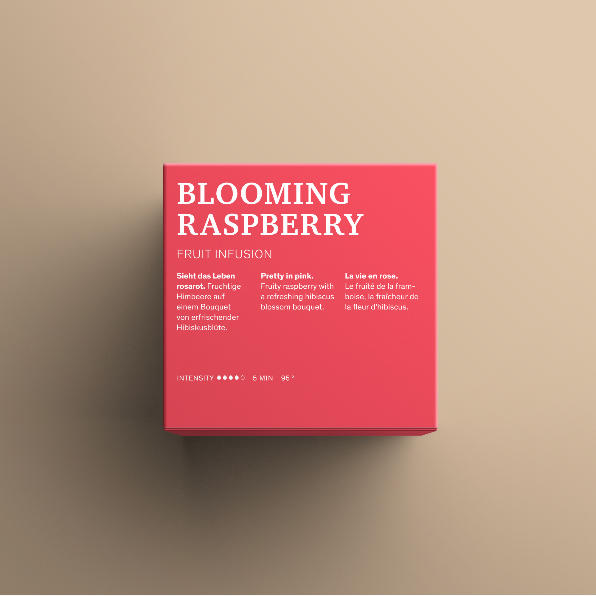 Blooming Raspberry Teeverpackung R&uuml;ckseite
